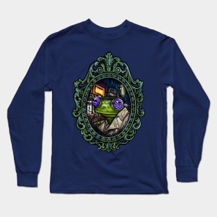Kitsch Cameo: Science Fiction Noir Tree Frog Long Sleeve T-Shirt